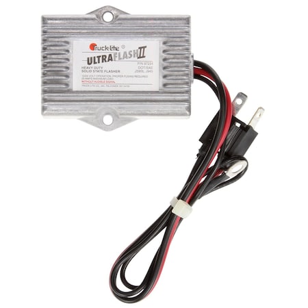 Truck-Lite Ultra Flash Ii, Heavy-Duty Solid-State, Aluminum Flasher Module, 90Fpm, 12-24V, Hardwired 97231